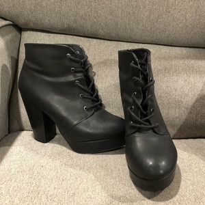 Faux leather ankle boots. Must haves!